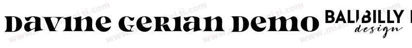 Davine Gerian Demo字体转换